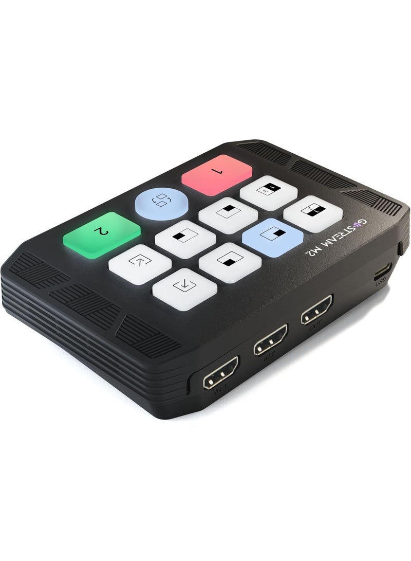 Osee GoStream M2 Capture Card, Dual 4K HDMI Input Capture Card for Streaming, USB 3.0 Audio Video Capture Card Record in 1080P 60FPS Low Latency, Compatible with PS5/PS4/Xbox/Switch in OBS, YouTube - Image 1